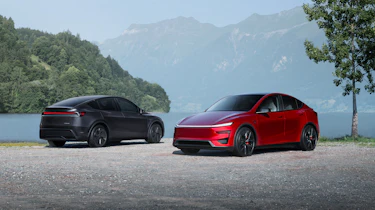 2025 Tesla Model Y Performance - two cars