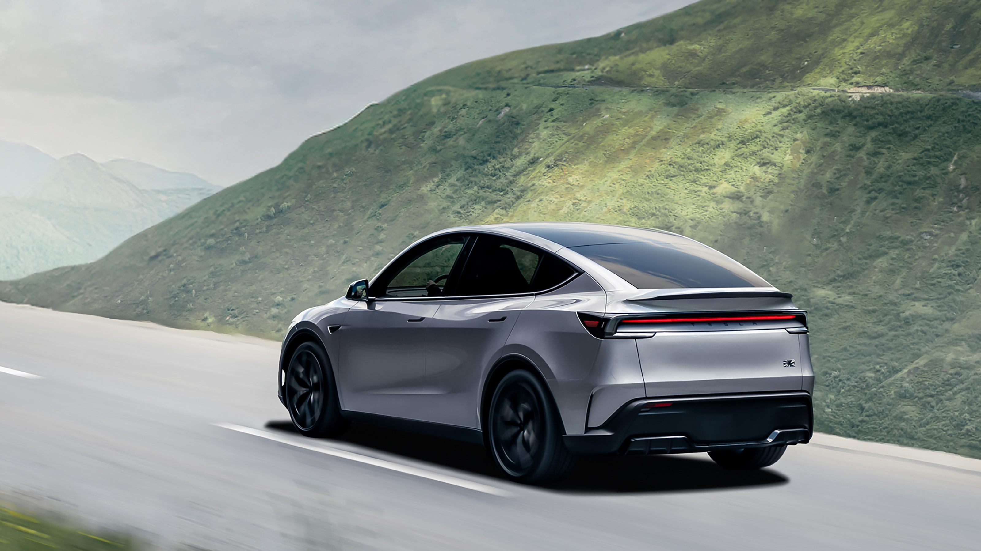 2025 Tesla Model Y Performance - grey rear
