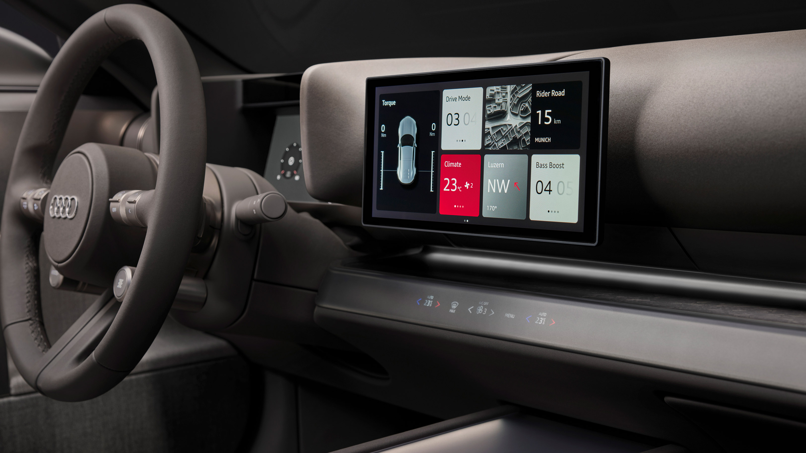 Audi Concept C - screen