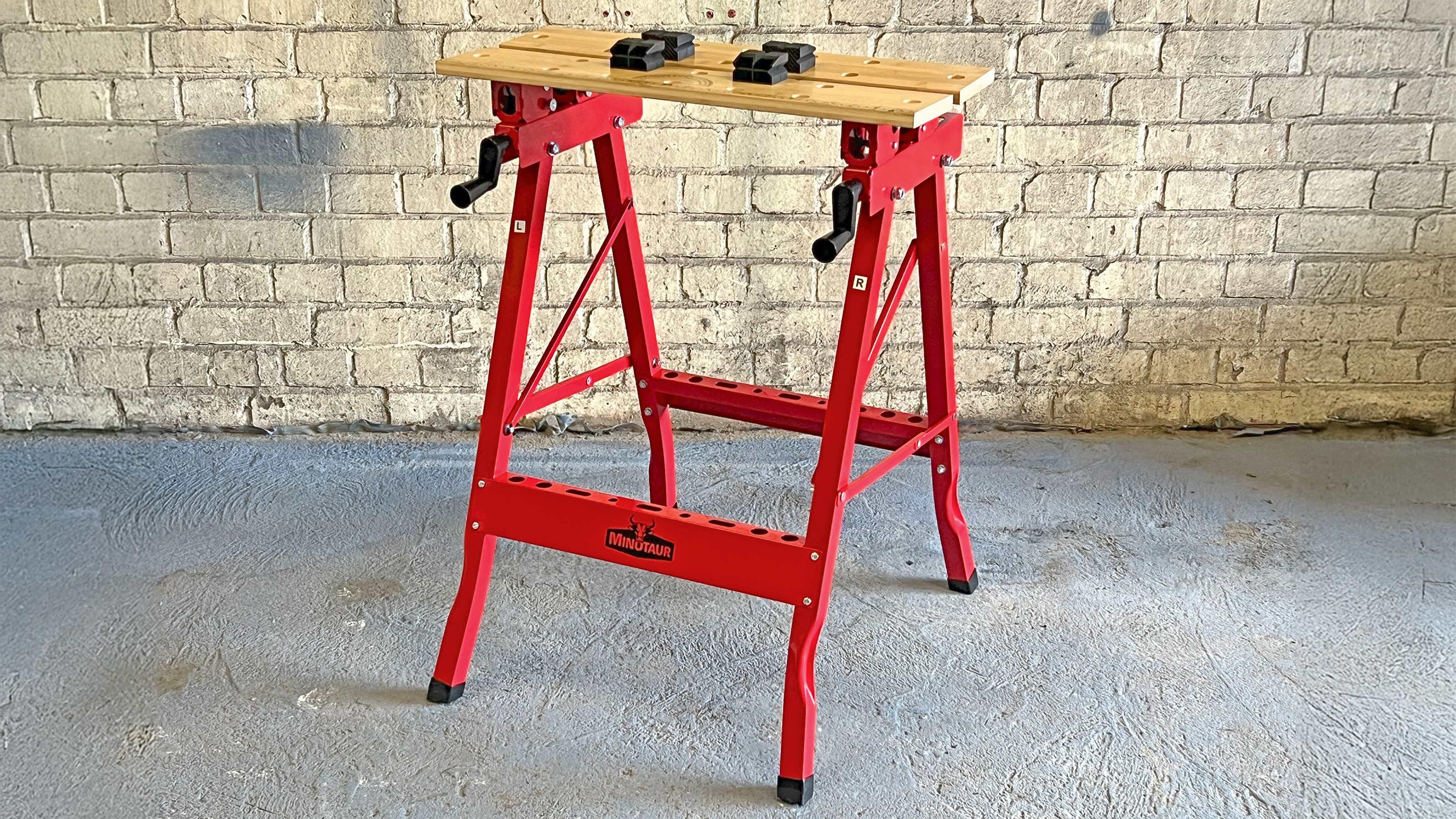Best folding workbenches 2025 - Minotaur tilt and fold