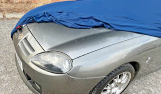 Best indoor car covers - MG TF with cover