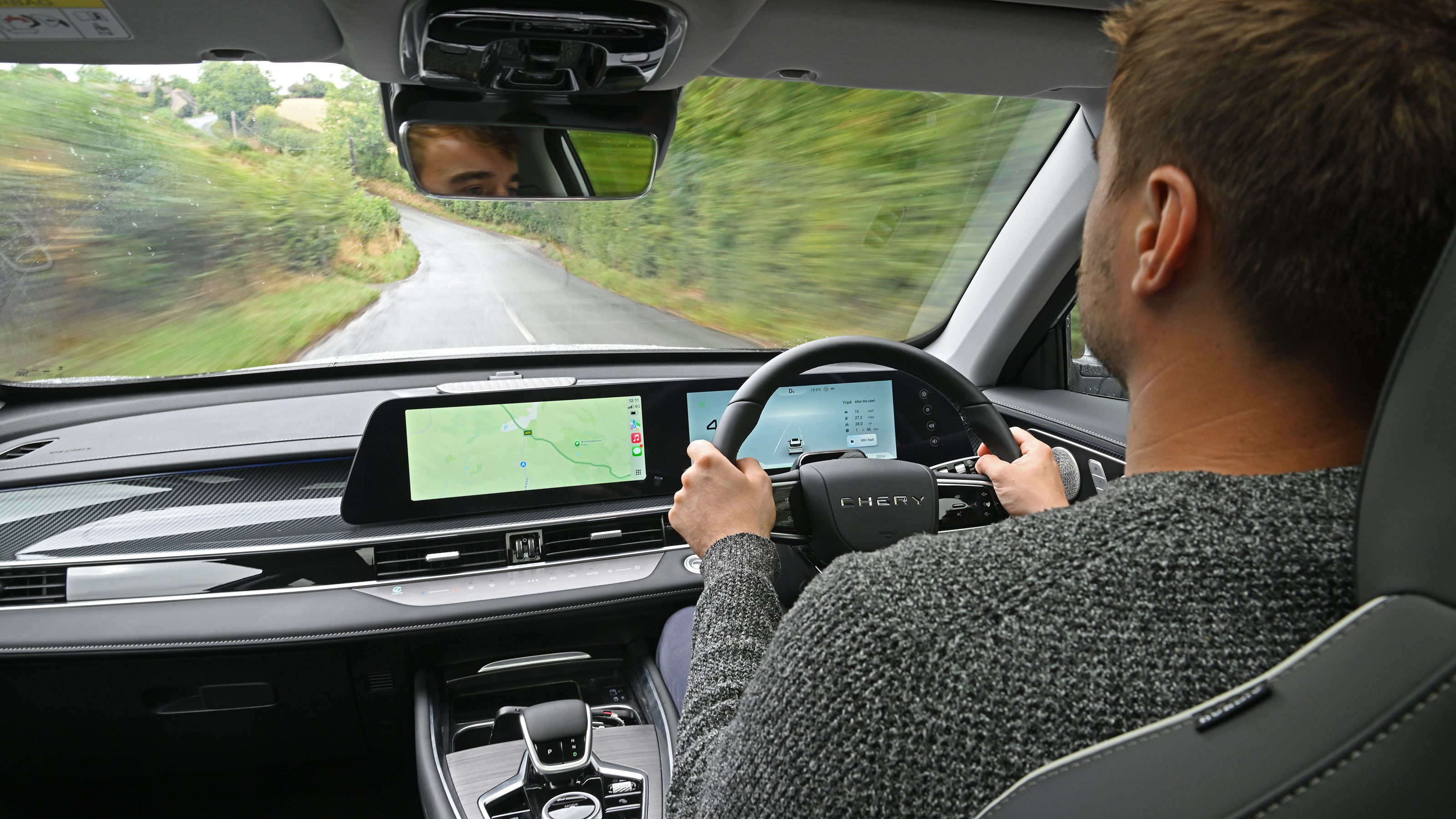 Alastair Crooks driving the Chery Tiggo 7