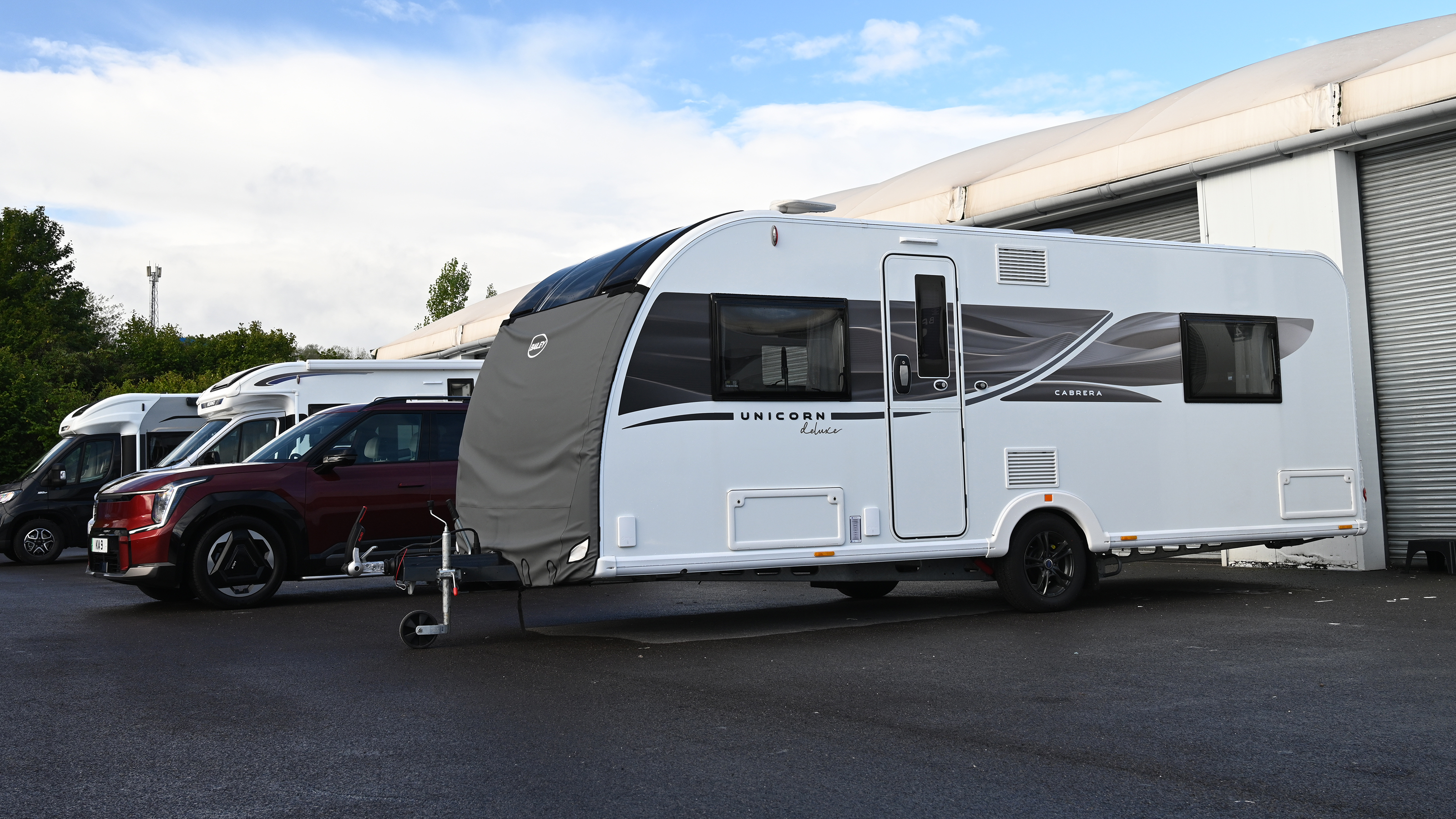 EV tow test - caravan