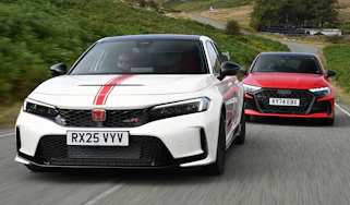 Honda Civic Type R vs Audi RS 3 - front end