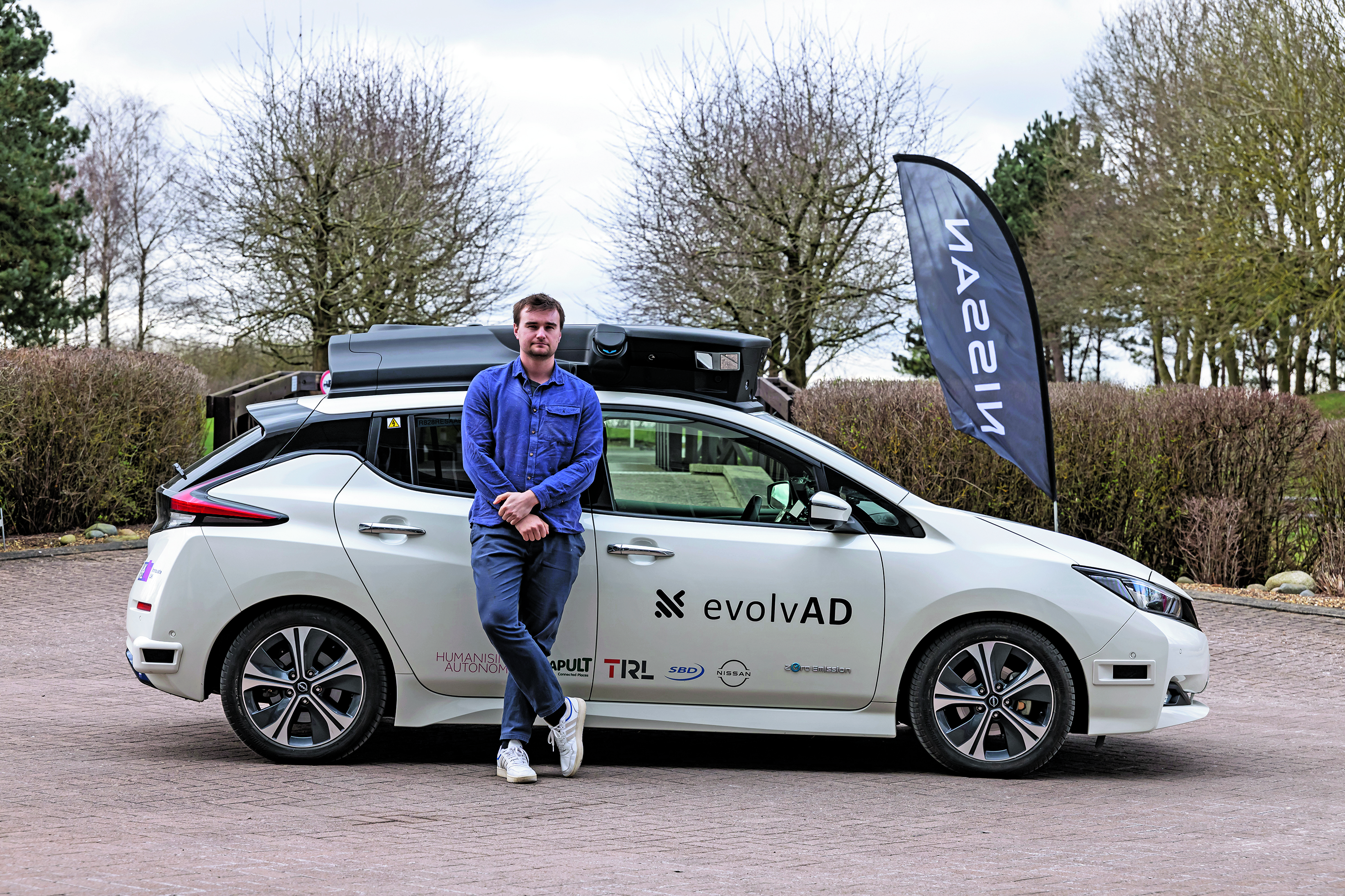 autonomous Nissan Leaf Mk2 Alastair Crooks
