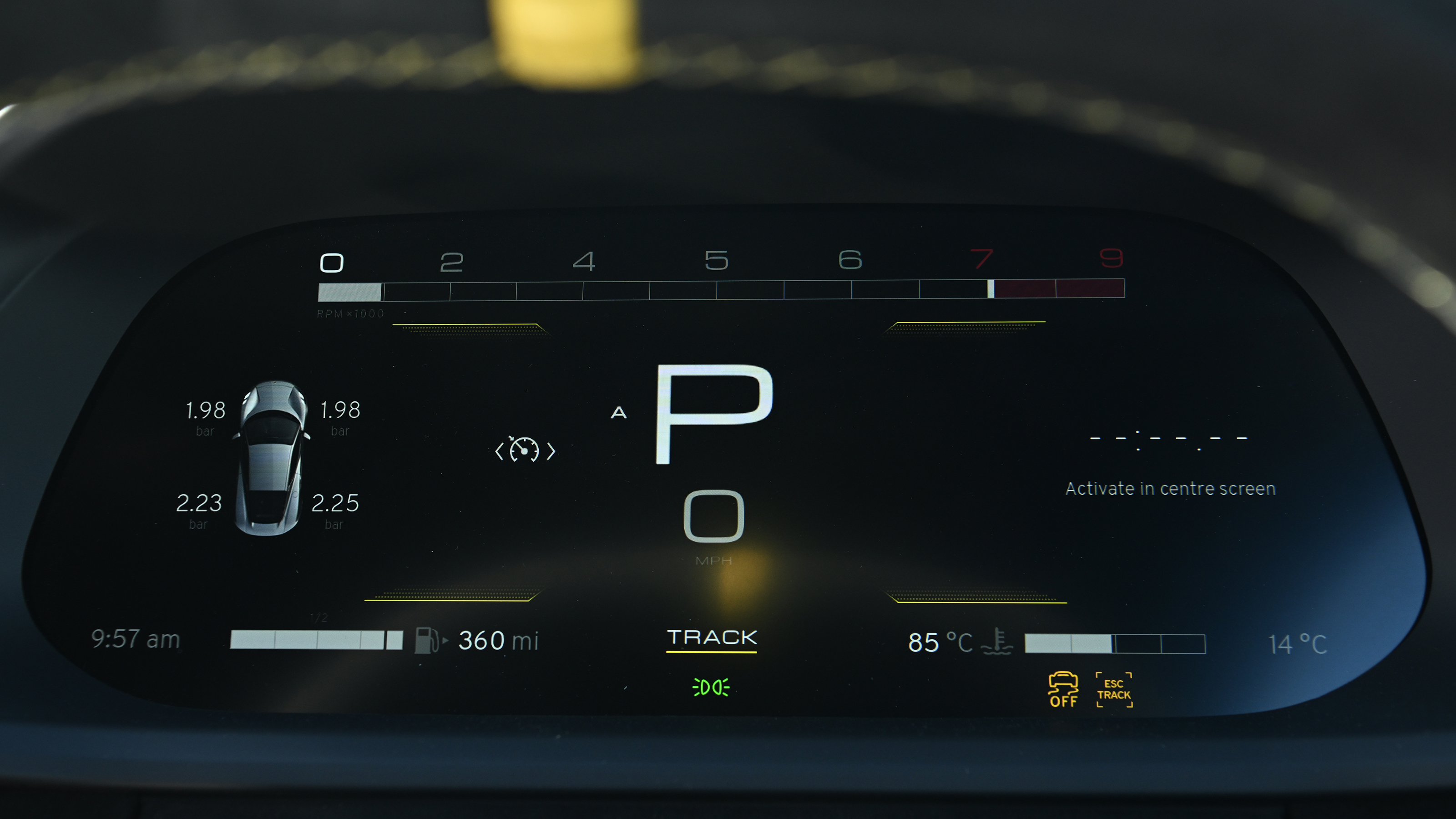 Lotus Emira - driver display