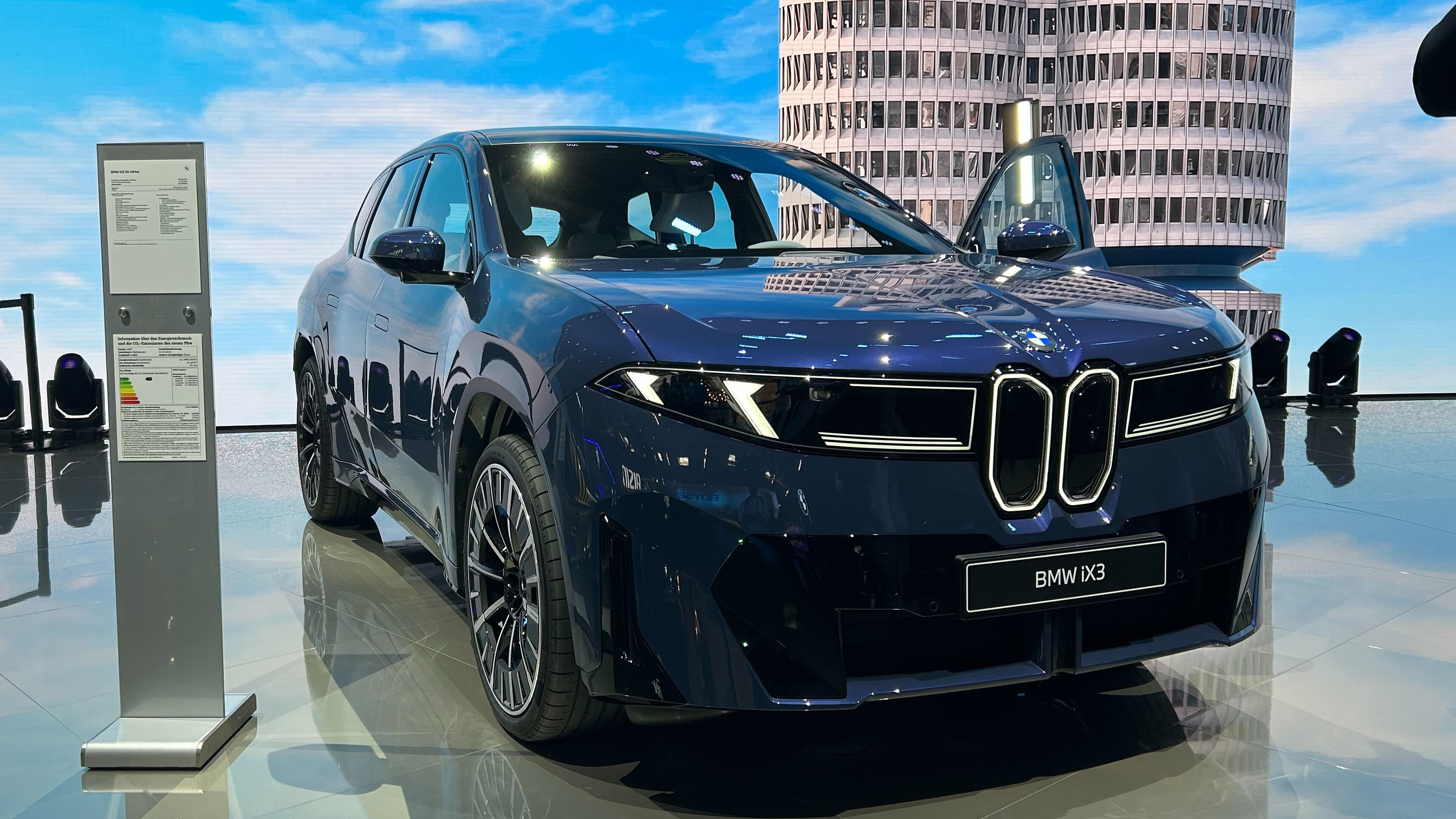 New BMW iX3 at the Munich Motor Show - front static 