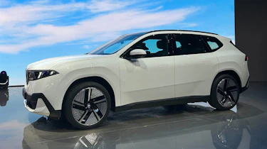 New BMW iX3 at the Munich Motor Show - front static, white
