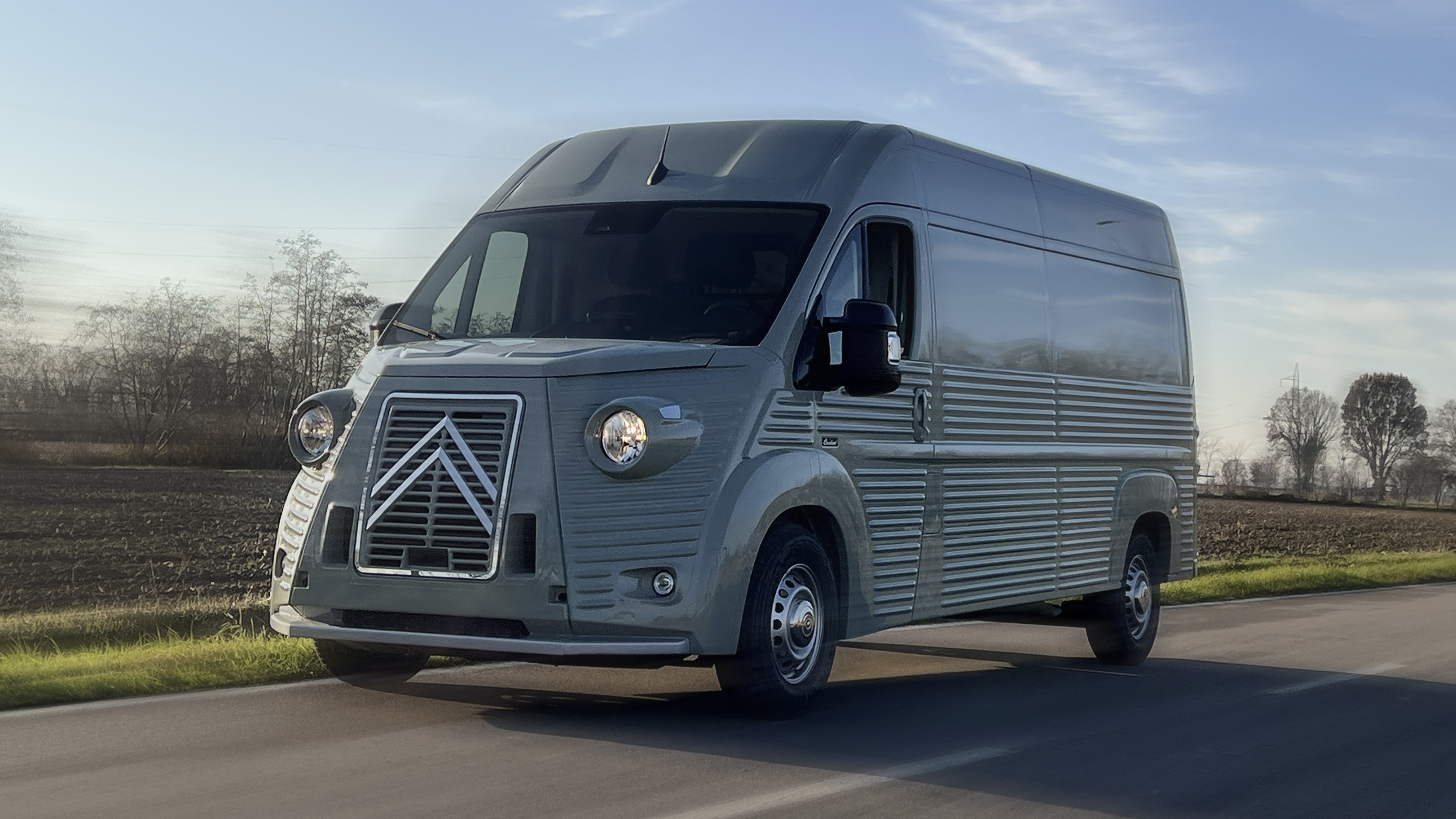 New Citroen Type H EV - front tracking 