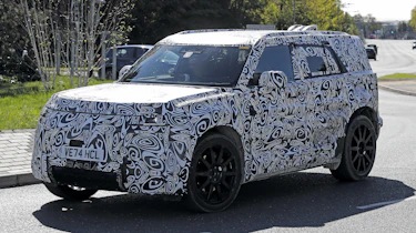 New Land Rover Defender Sport spy shot - front