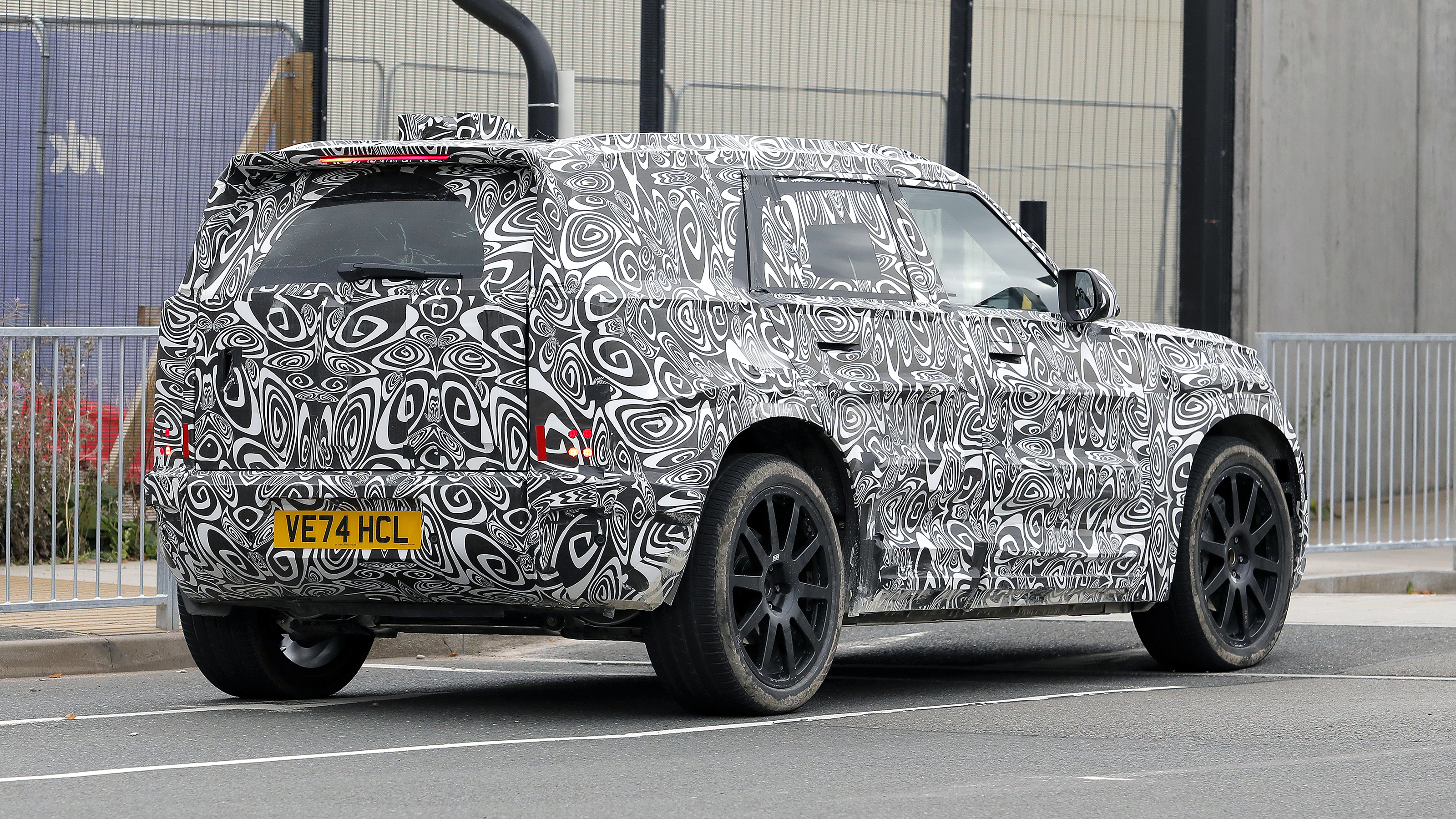 New Land Rover Defender Sport spy shot - rear 