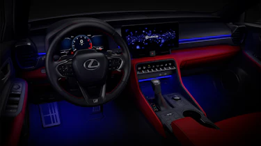 New Lexus IS - dashboard with LED lights
