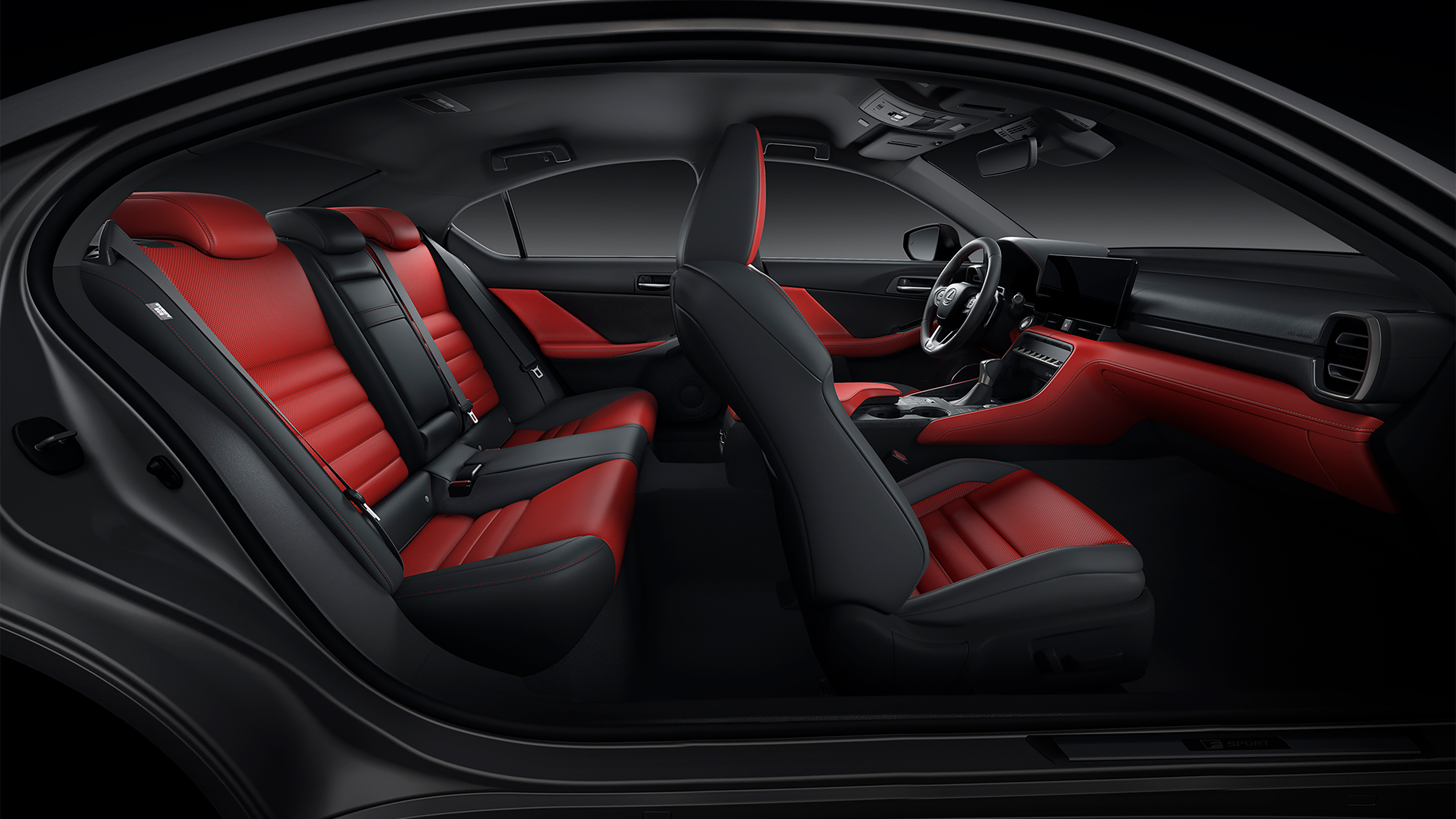New Lexus IS - interior seating layout