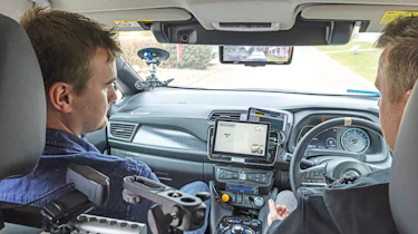 self driving Nissan Leaf Mk2 Alastair Crooks