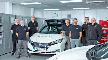 self driving Nissan Leaf Mk2 Nissan team