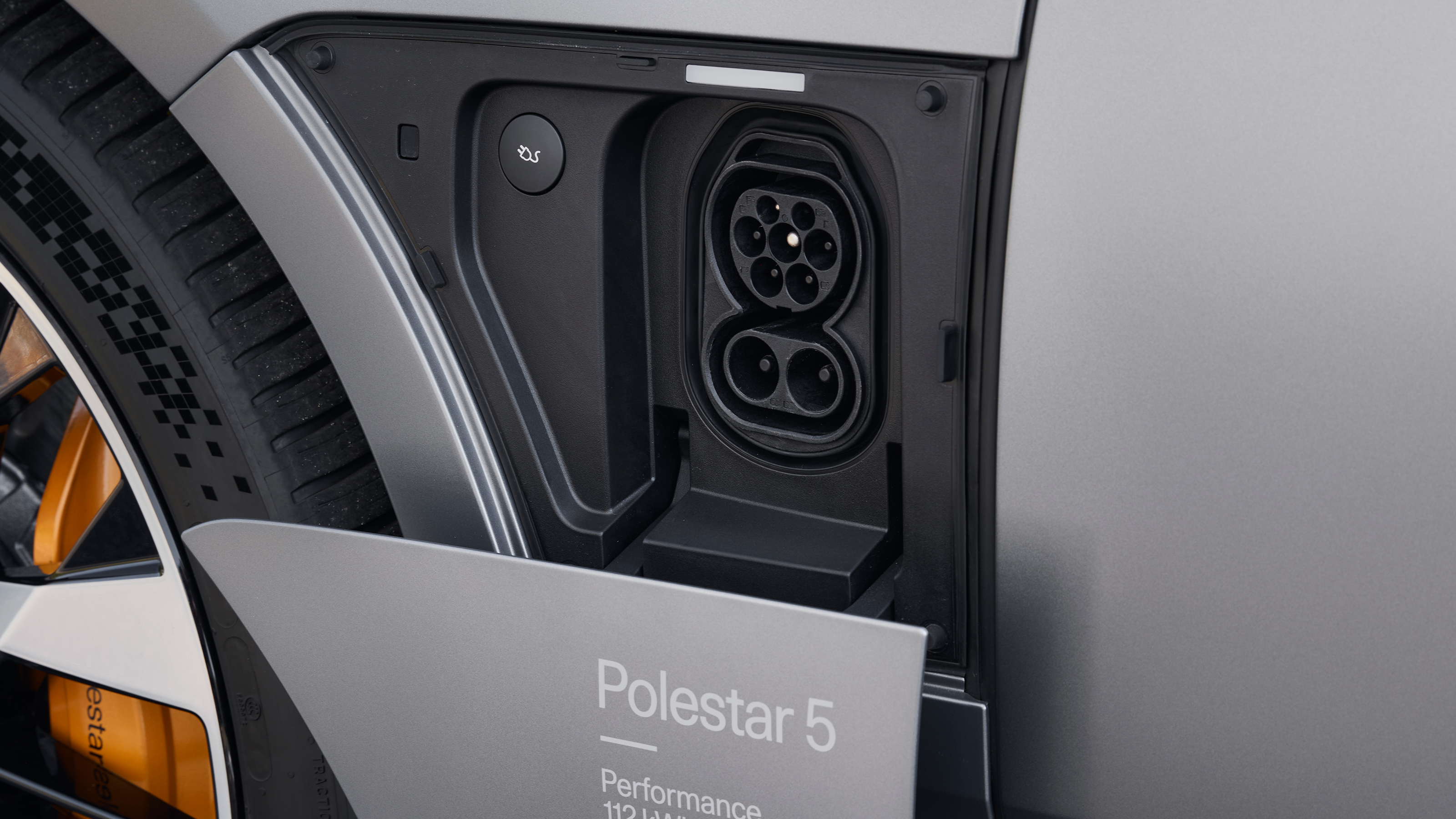 New Polestar 5 production car - charging flap