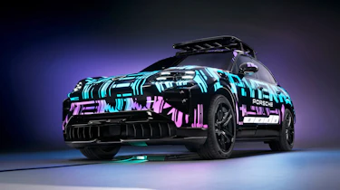 Porsche Cayenne EV wireless charging - front static