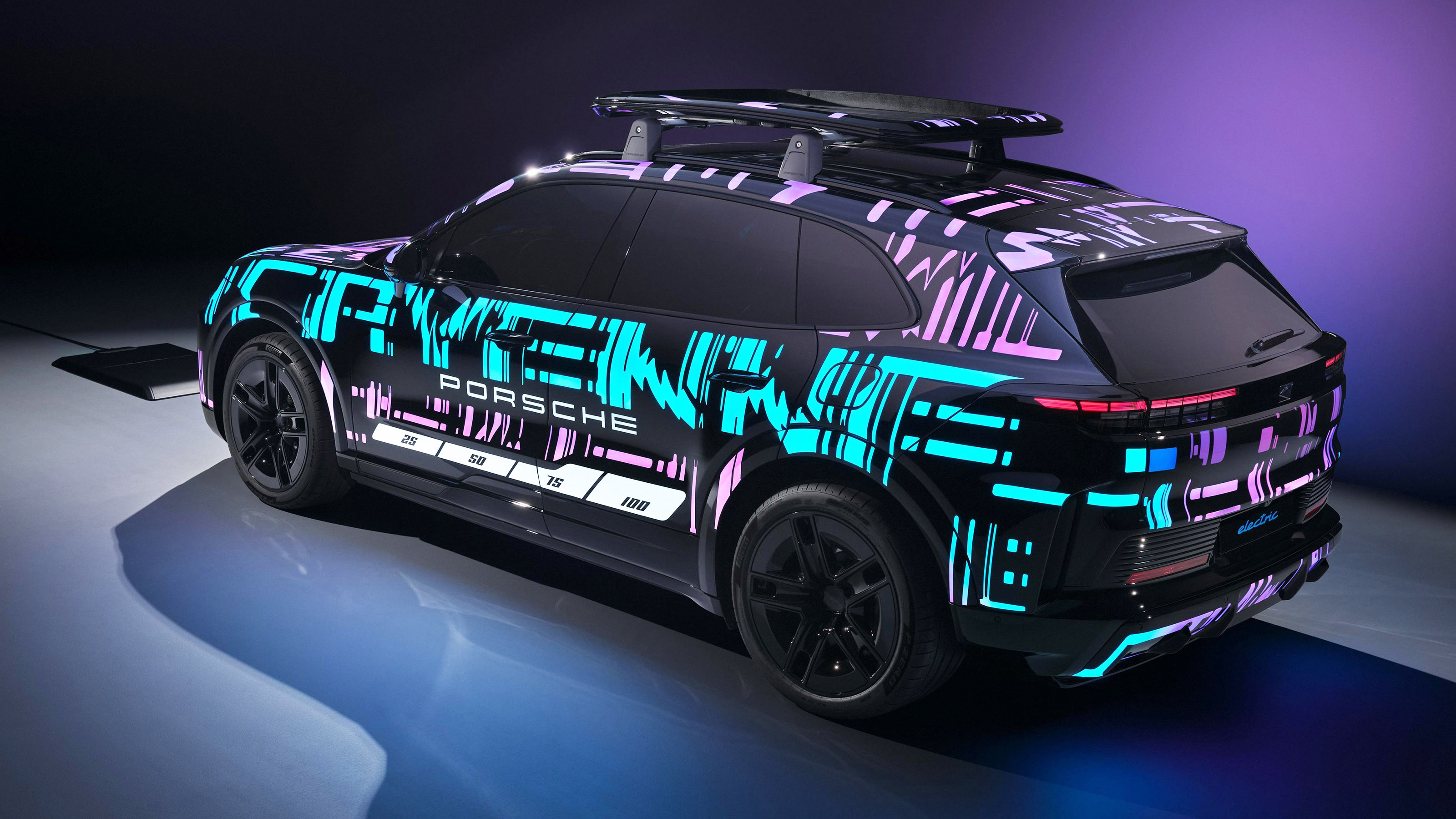 Porsche Cayenne EV wireless charging - rear