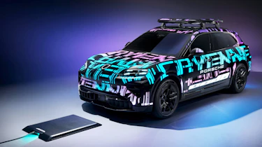 Porsche Cayenne EV wireless charging - front
