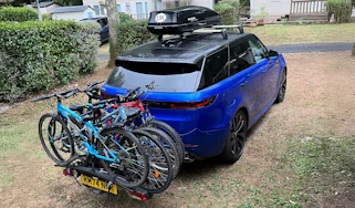 Range Rover Sport long-term - bikes on the back