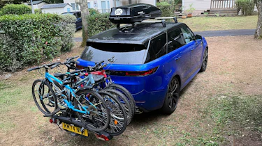 Range Rover Sport long-term - bikes on the back