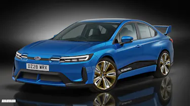 Subaru Impreza EV render - watermarked