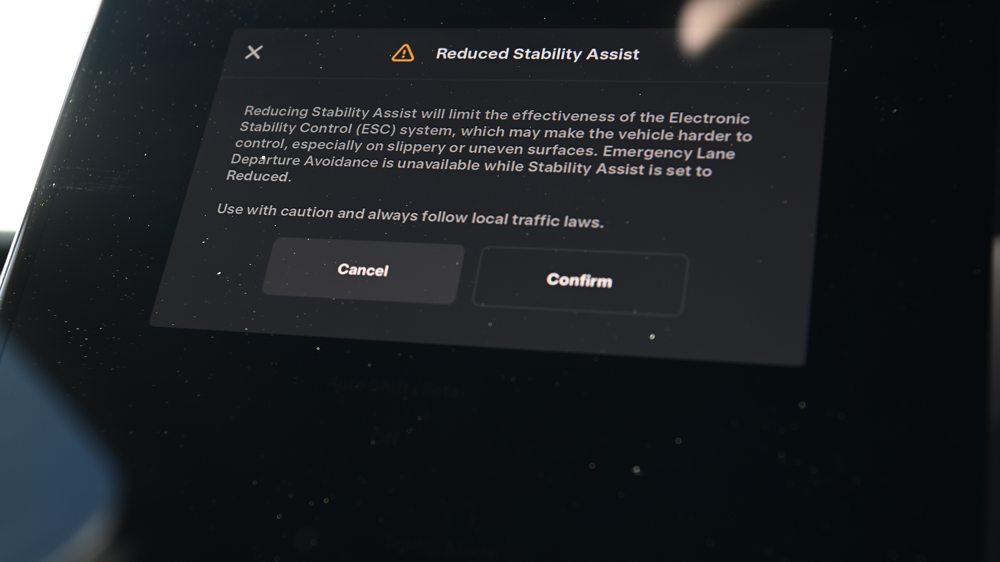 Tesla Model Y Performance 2025 - screen