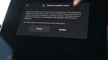 Tesla Model Y Performance 2025 - screen