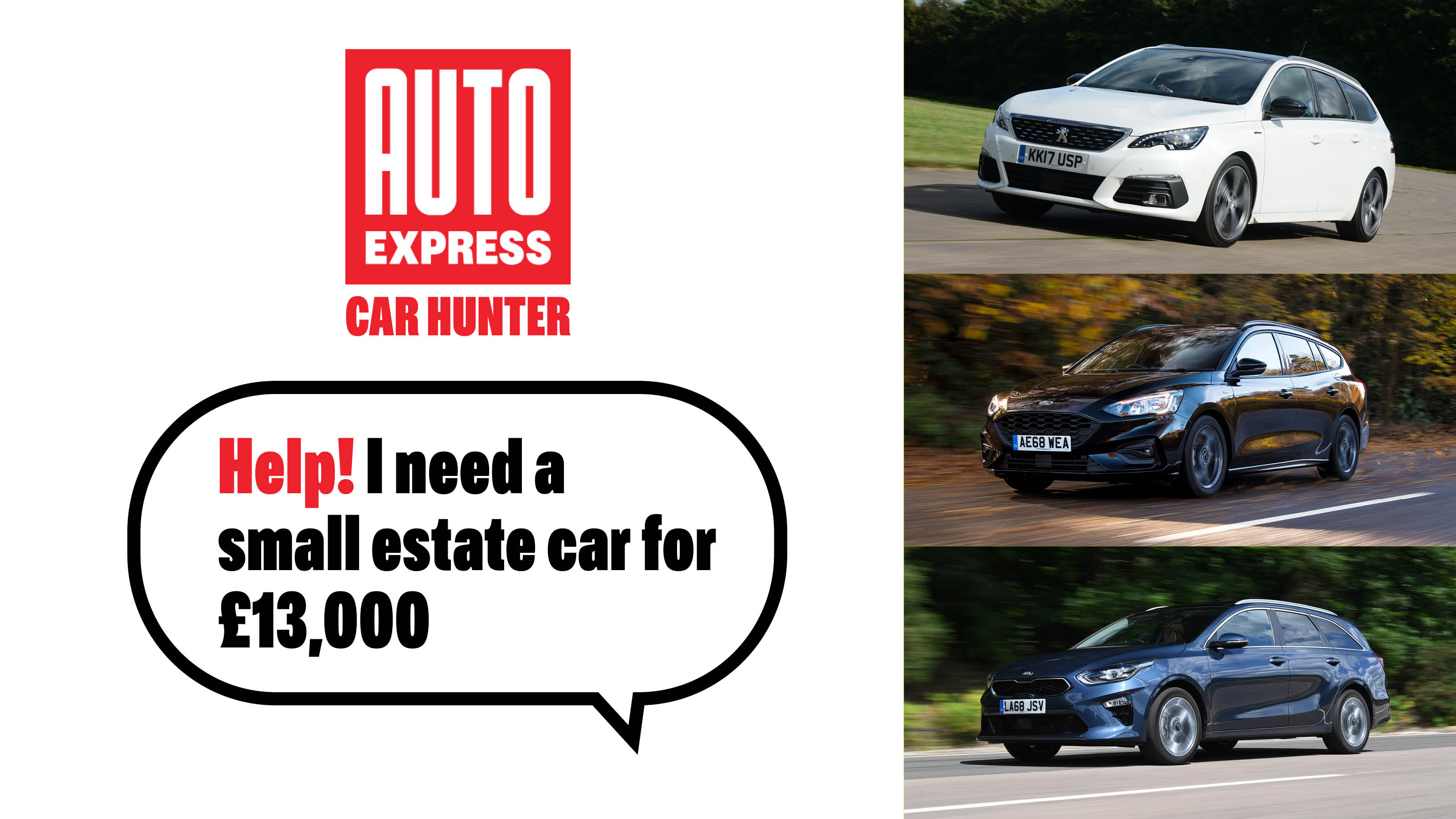 Used Car Hunter - small estate cars for £13,000 - header image