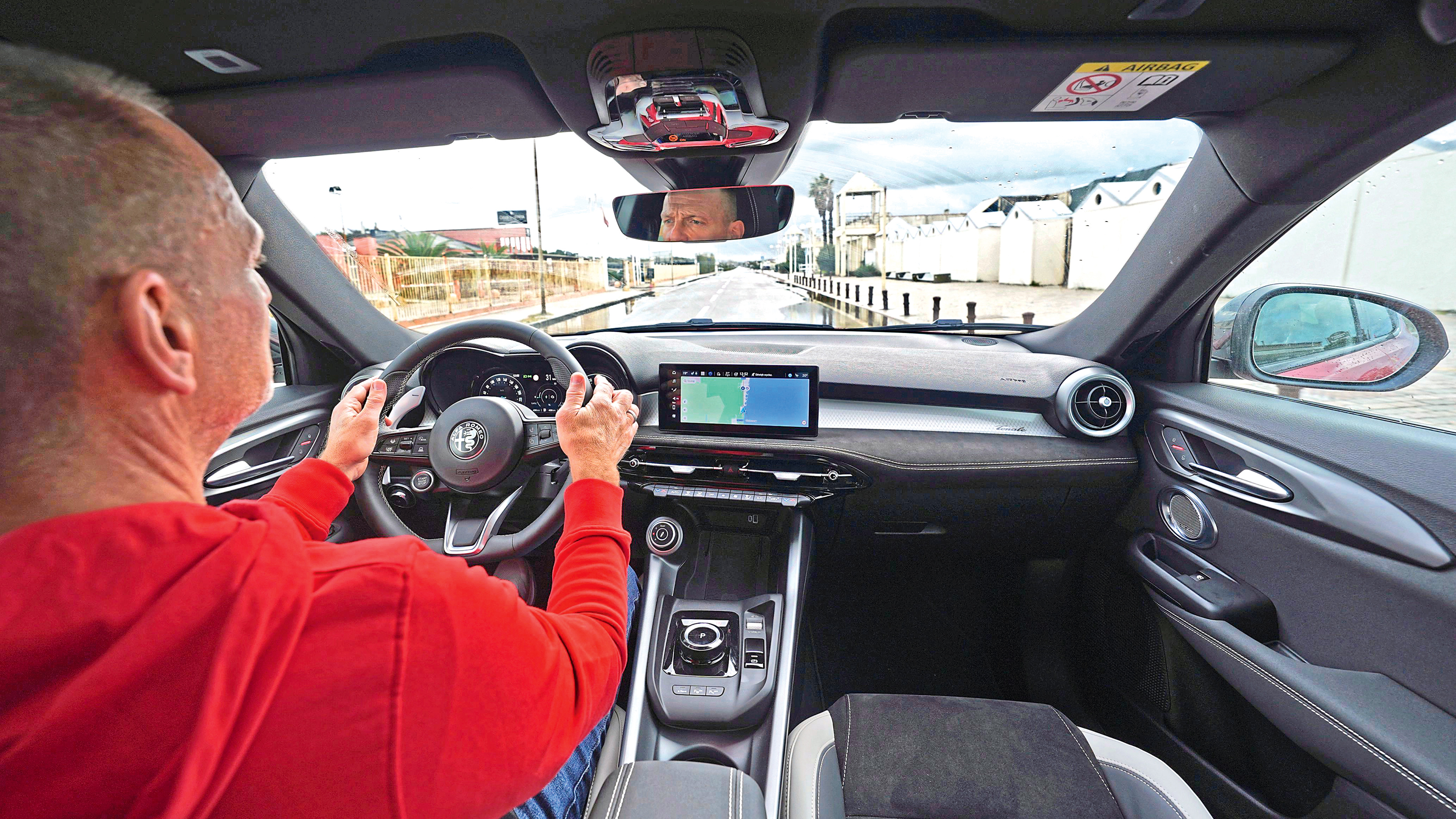 Holger Preiss driving the Alfa Romeo Tonale facelift