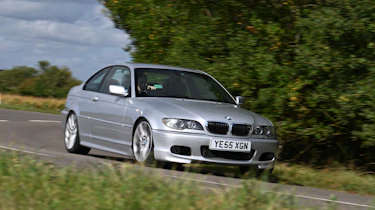 Upgraded eBay BMW 330Ci - front cornering