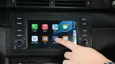Upgraded eBay BMW 330Ci - infotainment screen