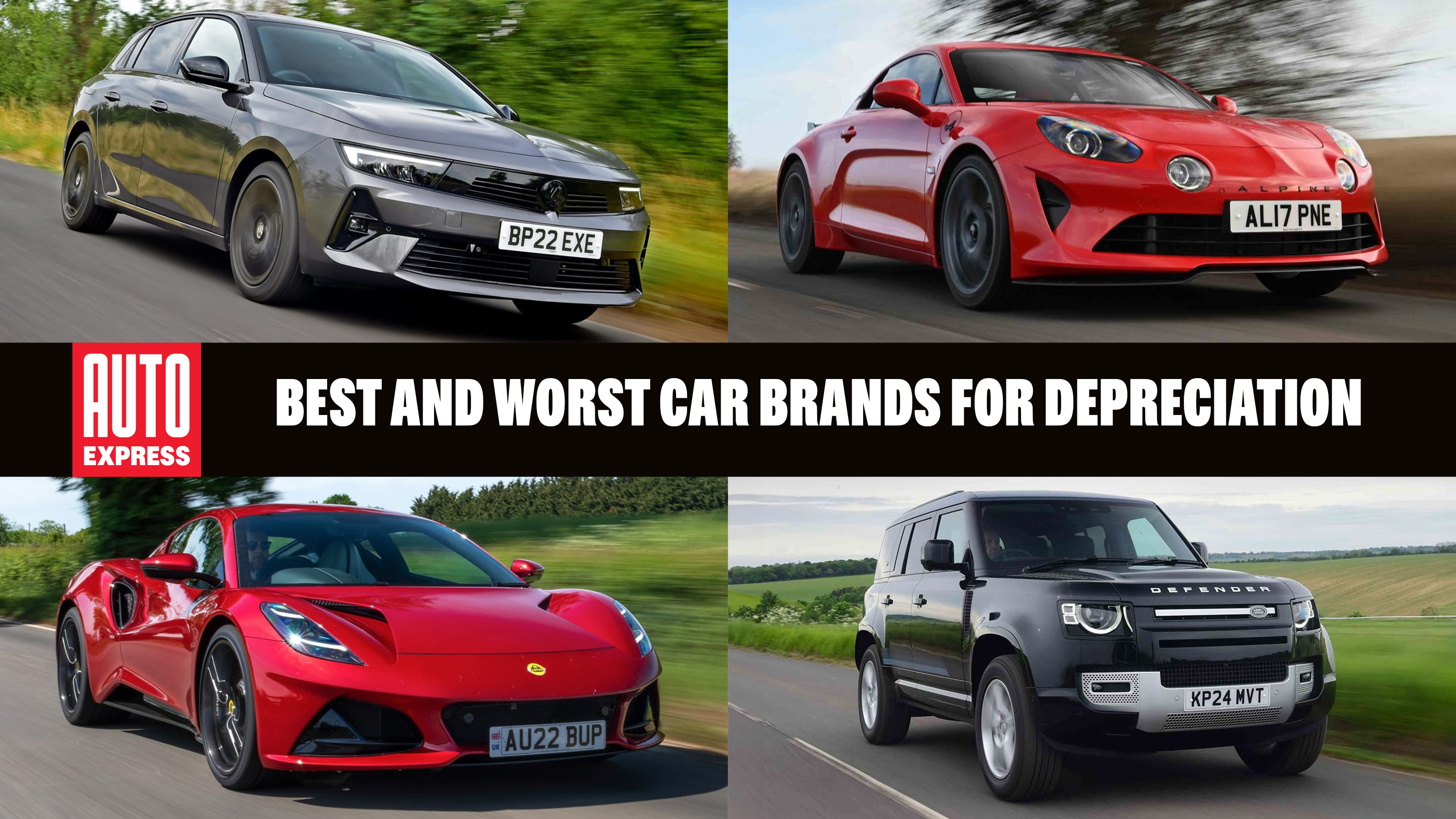 Header image for the best and worst depreciating car brands 