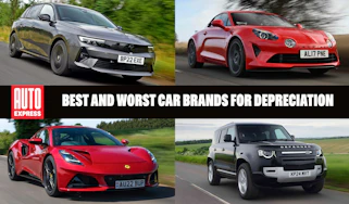 Header image for the best and worst depreciating car brands