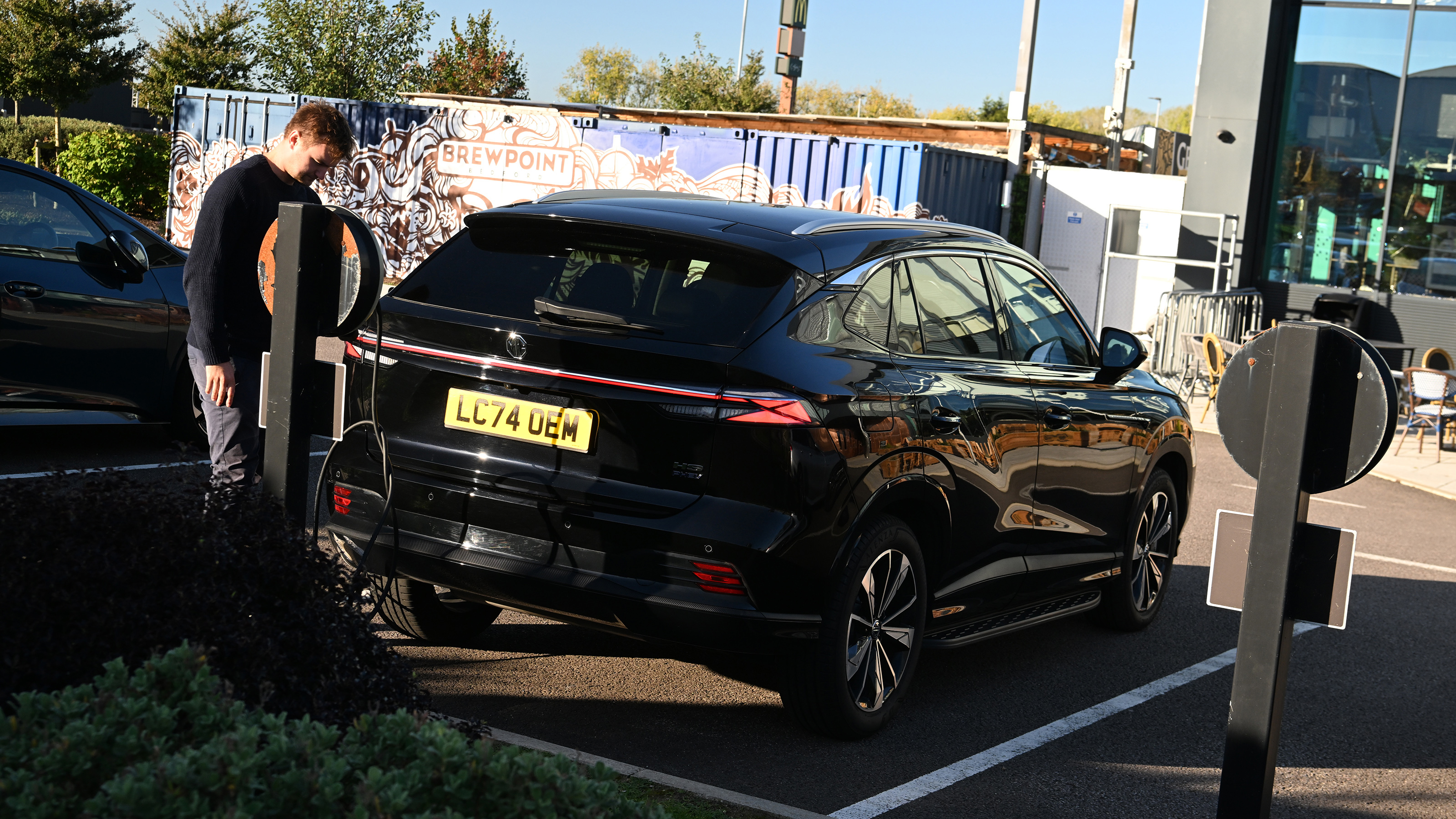 Chinese hybrid SUV mega test - MG HS, rear static 