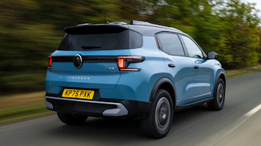 Citroen C3 Aircross being driven in the UK - rear tracking