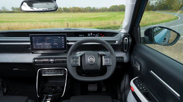 Citroen C3 Aircross being driven in the UK - front interior