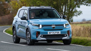 Citroen C3 Aircross being driven in the UK - front cornering