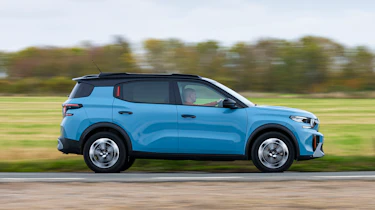 Citroen C3 Aircross being driven in the UK - side action