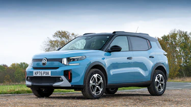Citroen C3 Aircross being driven in the UK - front static