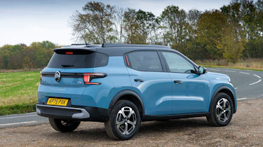 Citroen C3 Aircross being driven in the UK - rear static