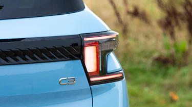 Citroen C3 Aircross being driven in the UK - rear tail light