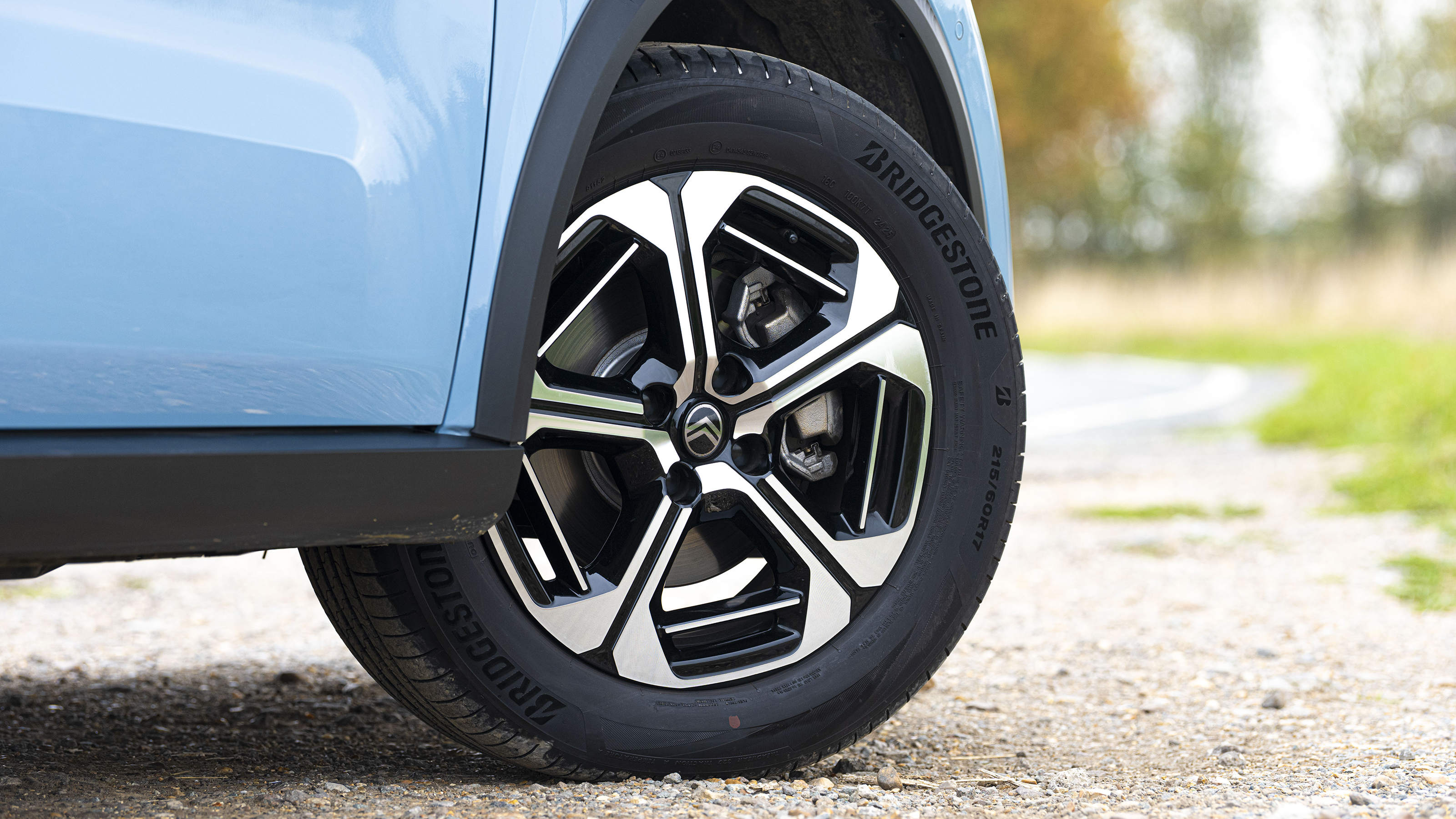 Citroen C3 Aircross being driven in the UK - wheel