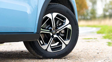Citroen C3 Aircross being driven in the UK - wheel