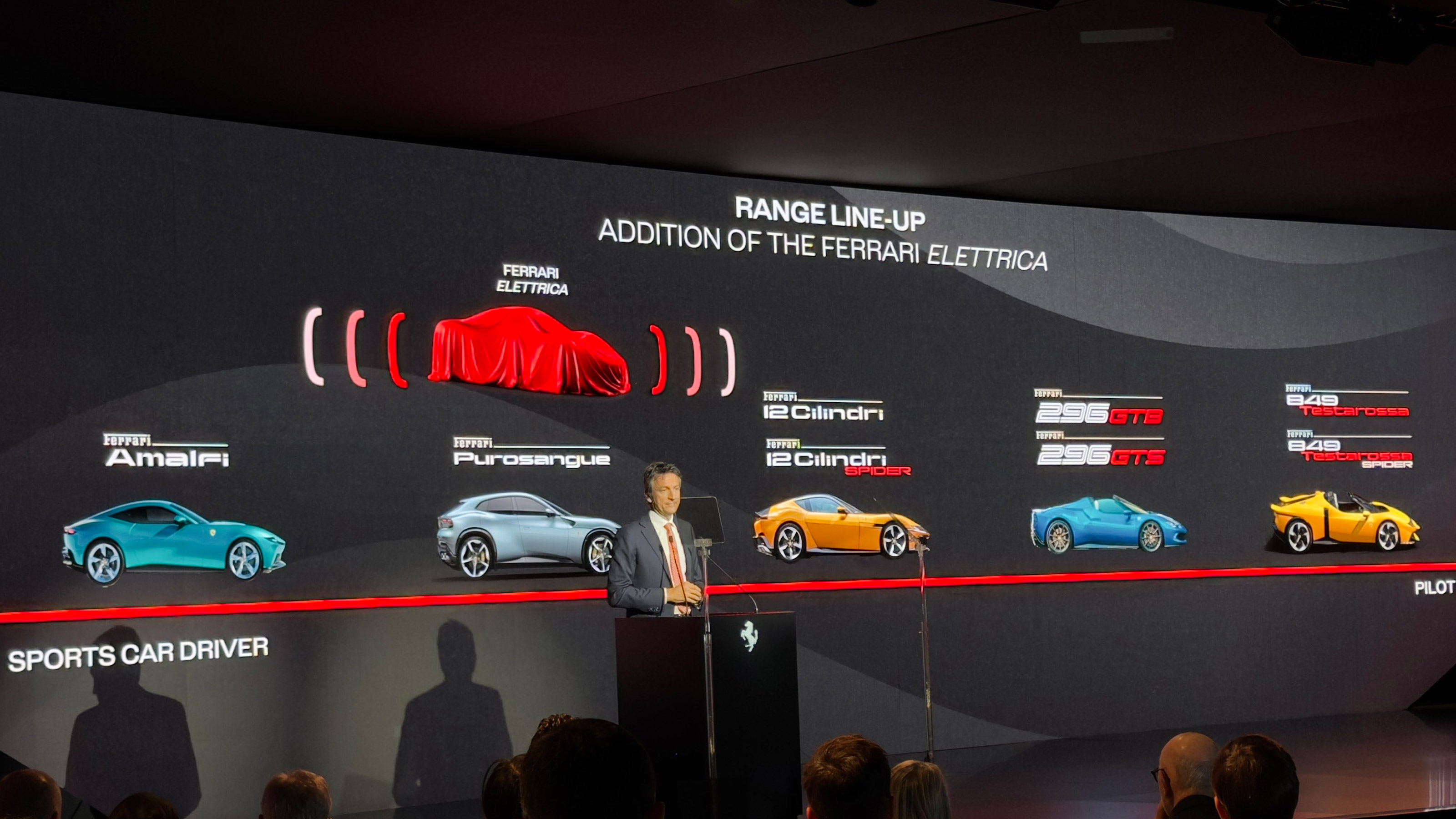 Ferrari Elettrica range teaser