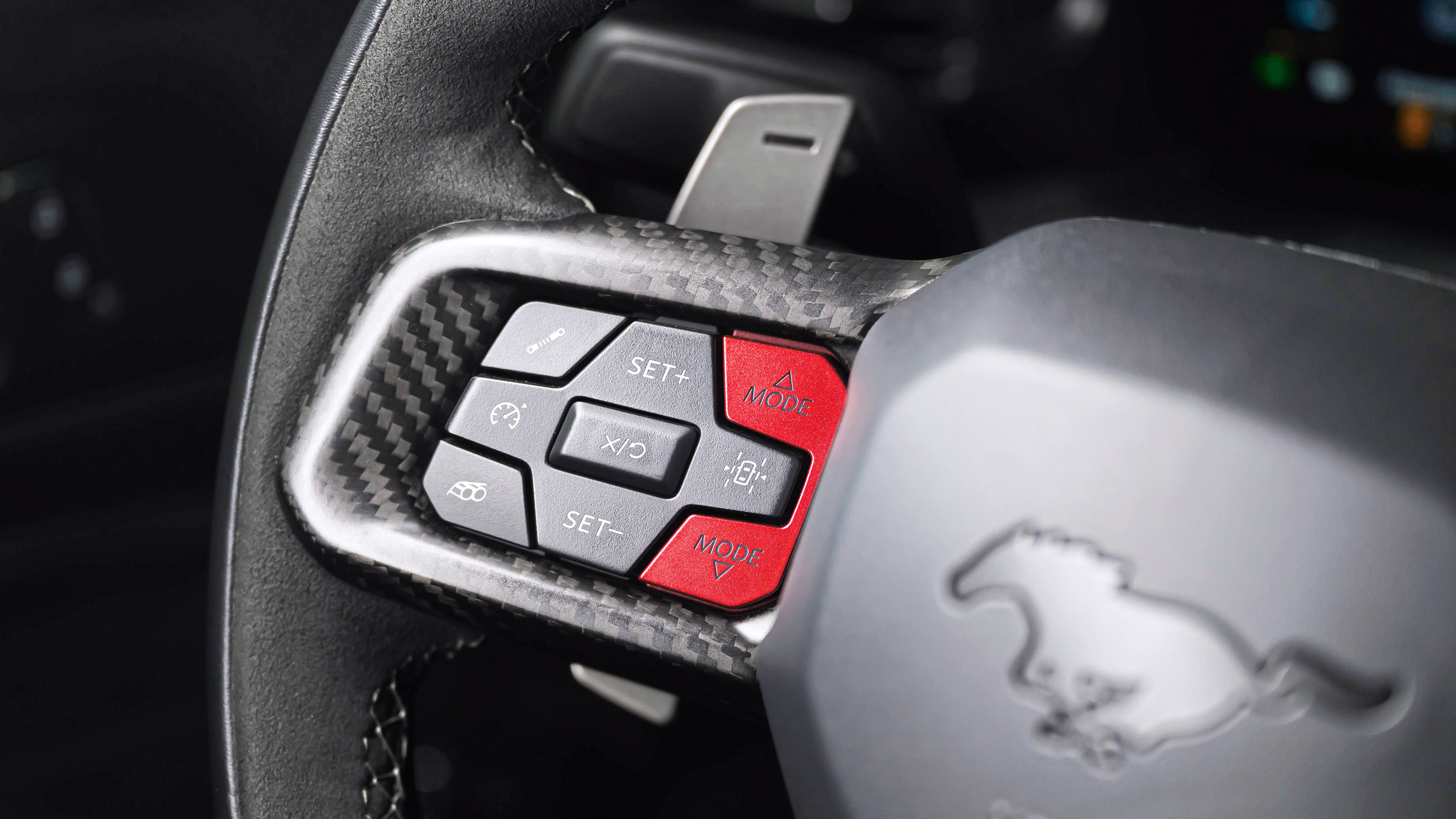 Ford Mustang GTD - steering wheel detail