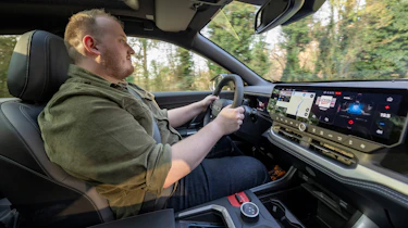 Ellis Hyde driving the Jeep Compass e-Hybrid