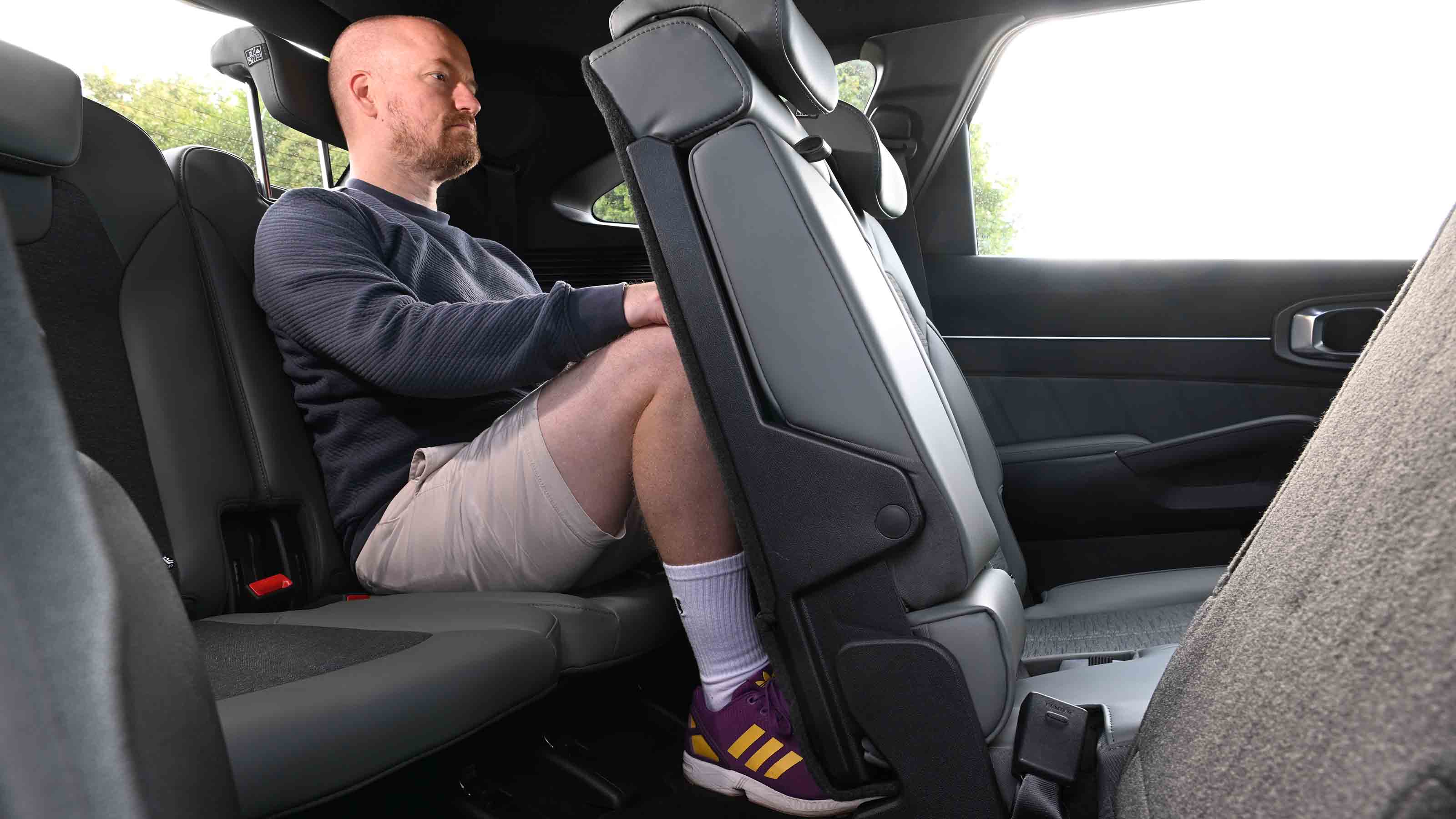 Kia Sorento - third row seats with chief reviewer, Alex Ingram