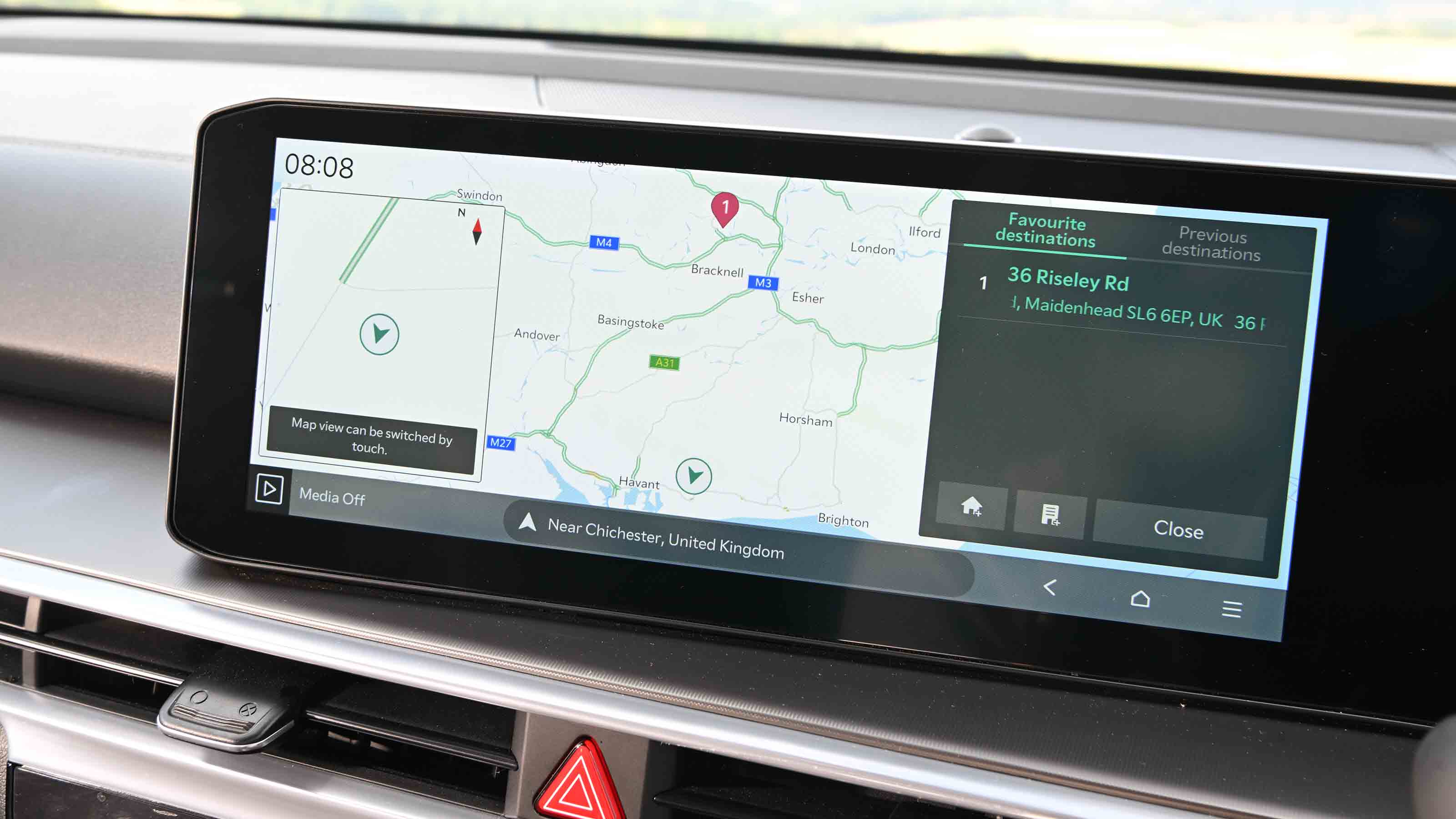 Kia Sorento - sat-nav screen