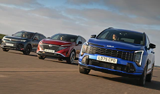 Kia Sportage vs Nissan Qashqai vs Volkswagen Tiguan - header image
